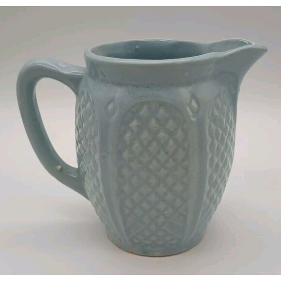 MCM R. R. P. C. Blue Pottery Pineapple Pitcher. Robinson Ransbottom 5" - Picture 1 of 8